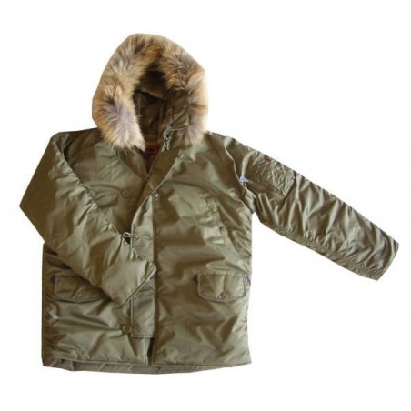 Kabát zimný N3B RTX ALASKA, oliv