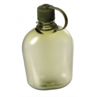 Fľaša plastová priehľadná vz. US army, oliv