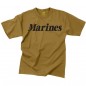 Tričko kr. rukáv s nápisom Marines, coyot