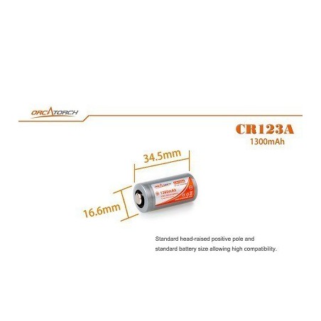 Batéria CR 123A /1300mAh/