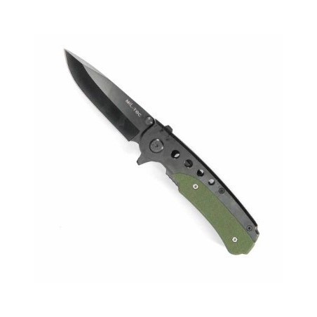 Nožík zatvárací Mil-TEC čierny-oliv
