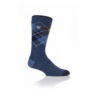 Ponožky zimné HEAT HOLDERS - pánske, vzorové modré