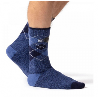 Ponožky zimné HEAT HOLDERS - pánske, vzorové modré