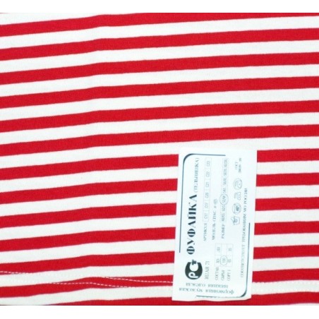 Tričko námornícke kr. rukáv, červený prúžok
